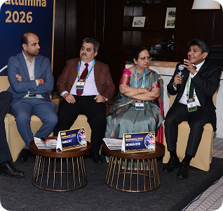 Panel of three speakers seated
