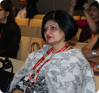 Attendee listening in audience